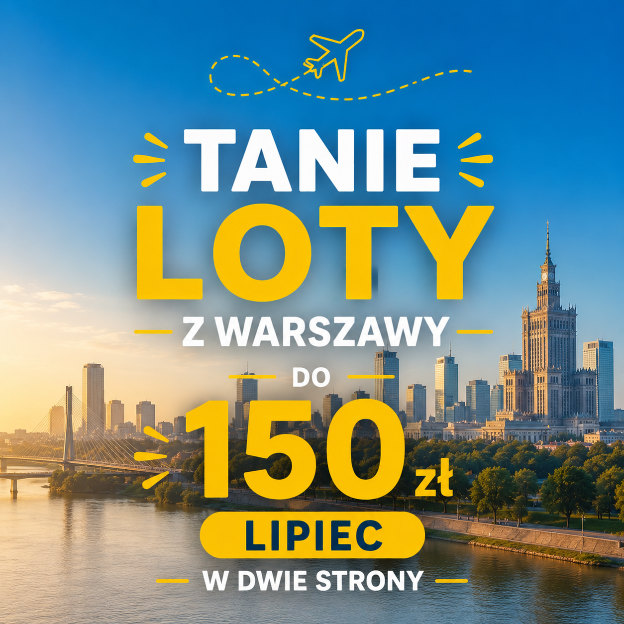Tanie loty z Warszawy do 150 zł